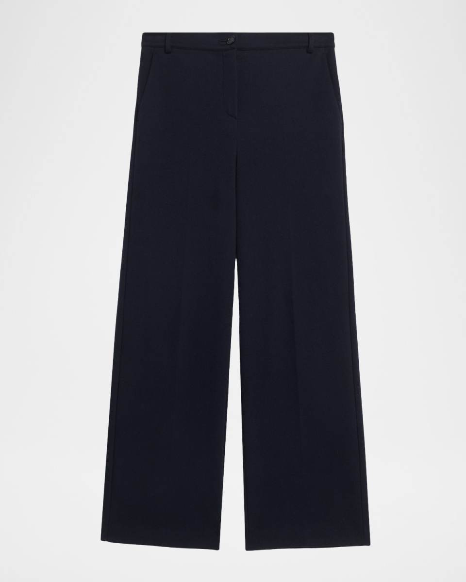 Zelota Flannel Jersey Ankle Trousers